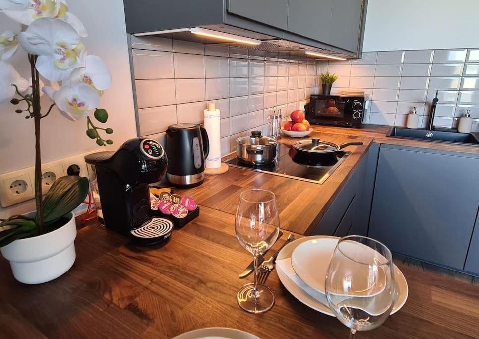 Stylish Apartment With Parking & Spacious Balcony Riga Exteriör bild